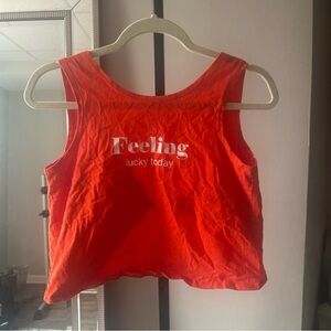 Zara Vibrant Red Tank Top